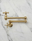 Unlacquered Brass Pot Filler — Wall Mount | BRASSANOD