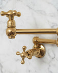 Unlacquered Brass Pot Filler — Wall Mount | BRASSANOD