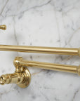 Unlacquered Brass Pot Filler — Wall Mount | BRASSANOD