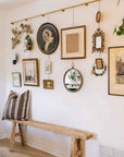 Unlacquered Solid Brass Picture Rail Hanging Kit