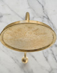 Unlacquered Solid Brass Shower