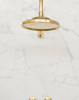 Unlacquered Solid Brass Shower