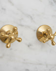 Unlacquered Solid Brass Shower