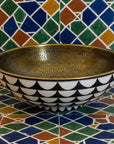 Bronze Vessel Bathroom Sink – Handcrafted Hammered Round Vanity Basin