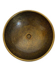 Bronze Vessel Bathroom Sink – Handcrafted Hammered Round Vanity Basin