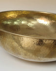 handmade Brass Vessel Sinkon a white background