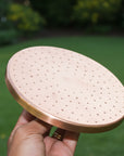 Unlacquered Solid Copper Rainfall Showerhead