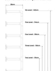 Unlacquered Solid Brass Pipe Shelving Unit