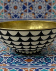 Hammered Brass and Resin Vessel Sink for Bathroom Vanity
