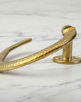 Solid Brass Toilet Paper Holder – Unlacquered Gold Bathroom Roll Holder