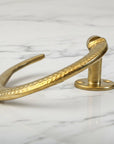 Solid Brass Toilet Paper Holder – Unlacquered Gold Bathroom Roll Holder - BRASSANOD
