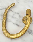 Solid Brass Toilet Paper Holder – Unlacquered Gold Bathroom Roll Holder