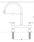 Dimensions of Brass kitchen faucet