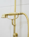 Unlacquered Brass Exposed Shower System | Indoor & Outdoor - BRASSANOD