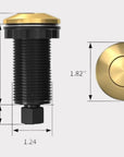 Unlacquered Brass Garbage Disposal Air Switch Kit