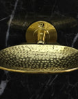 Unlacquered Brass Soap Dish | Hammered finish