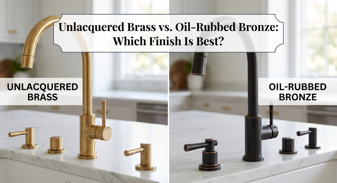 Unlacquered Brass vs. Oil-Rubbed Bronze: Which Finish Is Best?