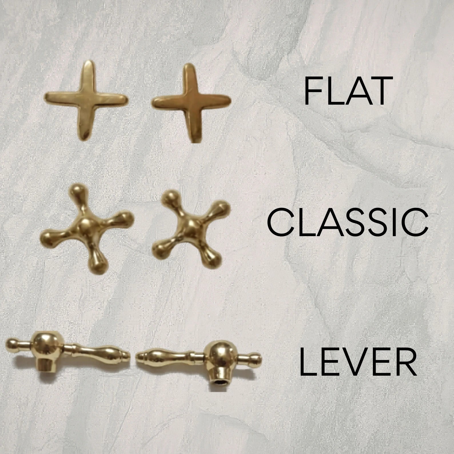 Brass Shower Handles style