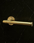 Unlacquered brass toilet paper holder