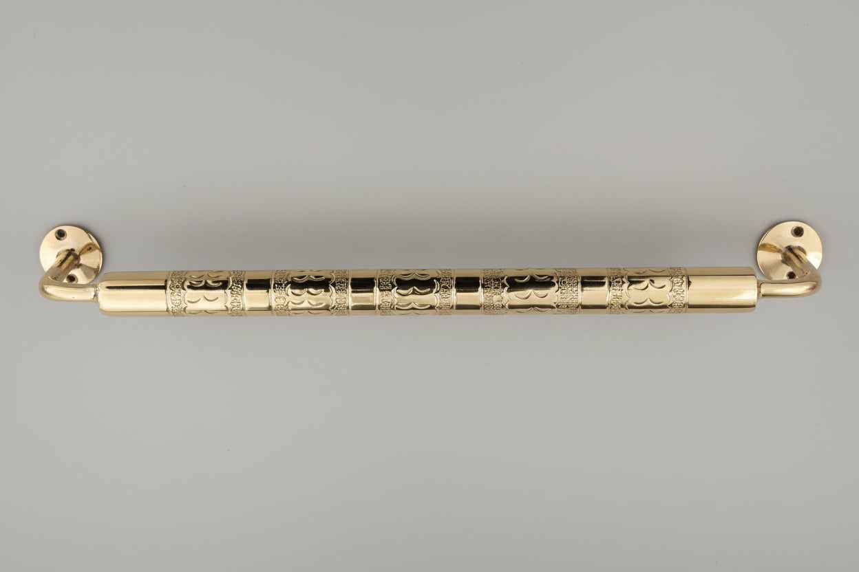 Engraved Brass Towel Bar