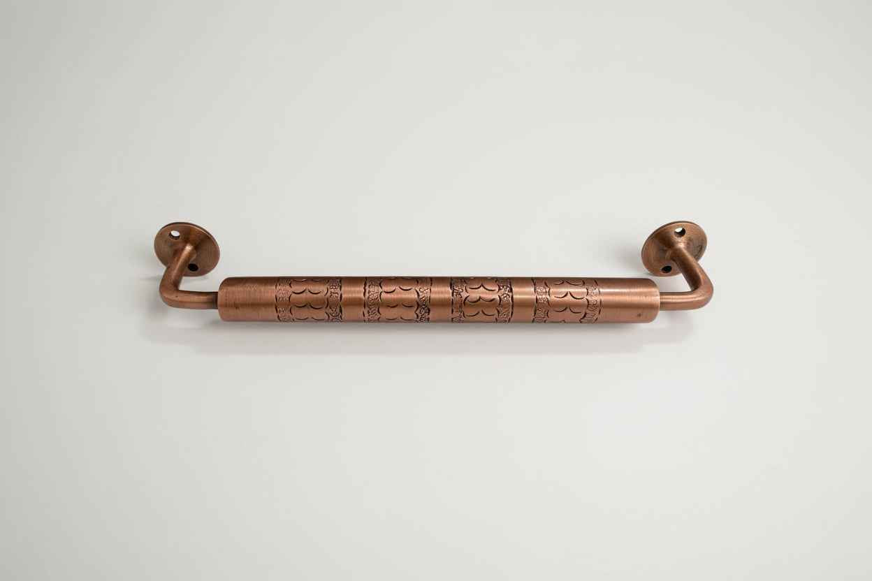 Engraved Bronze Towel Bar