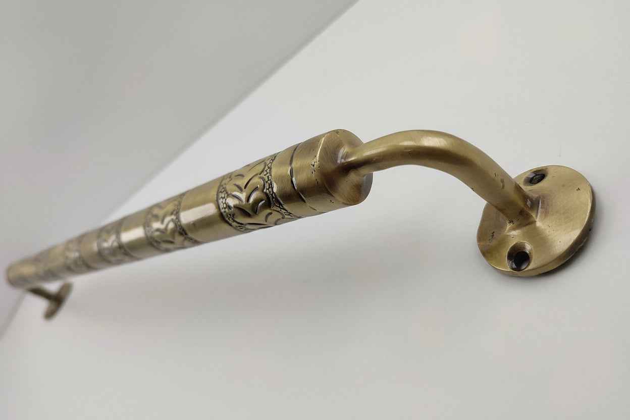 Engraved Bronze Towel Bar