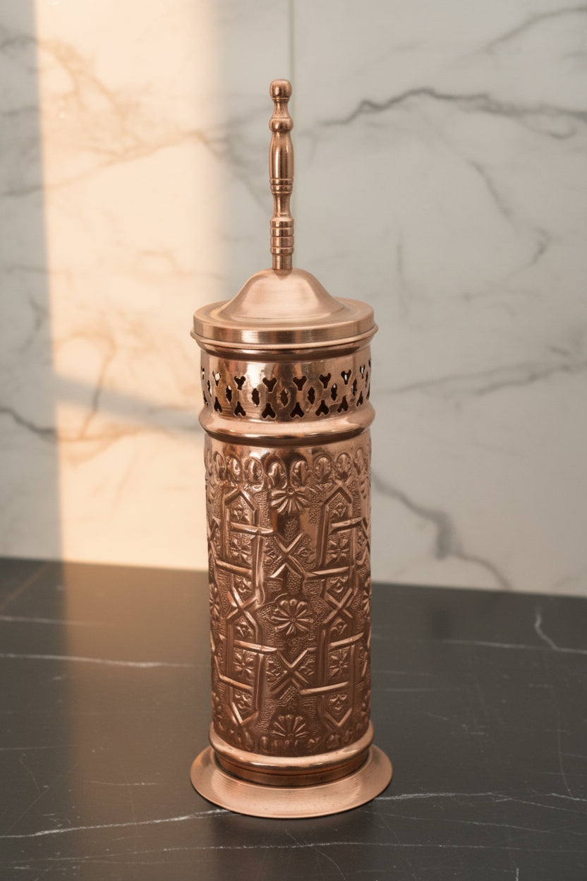 Handmade Copper Toilet Brush Holder