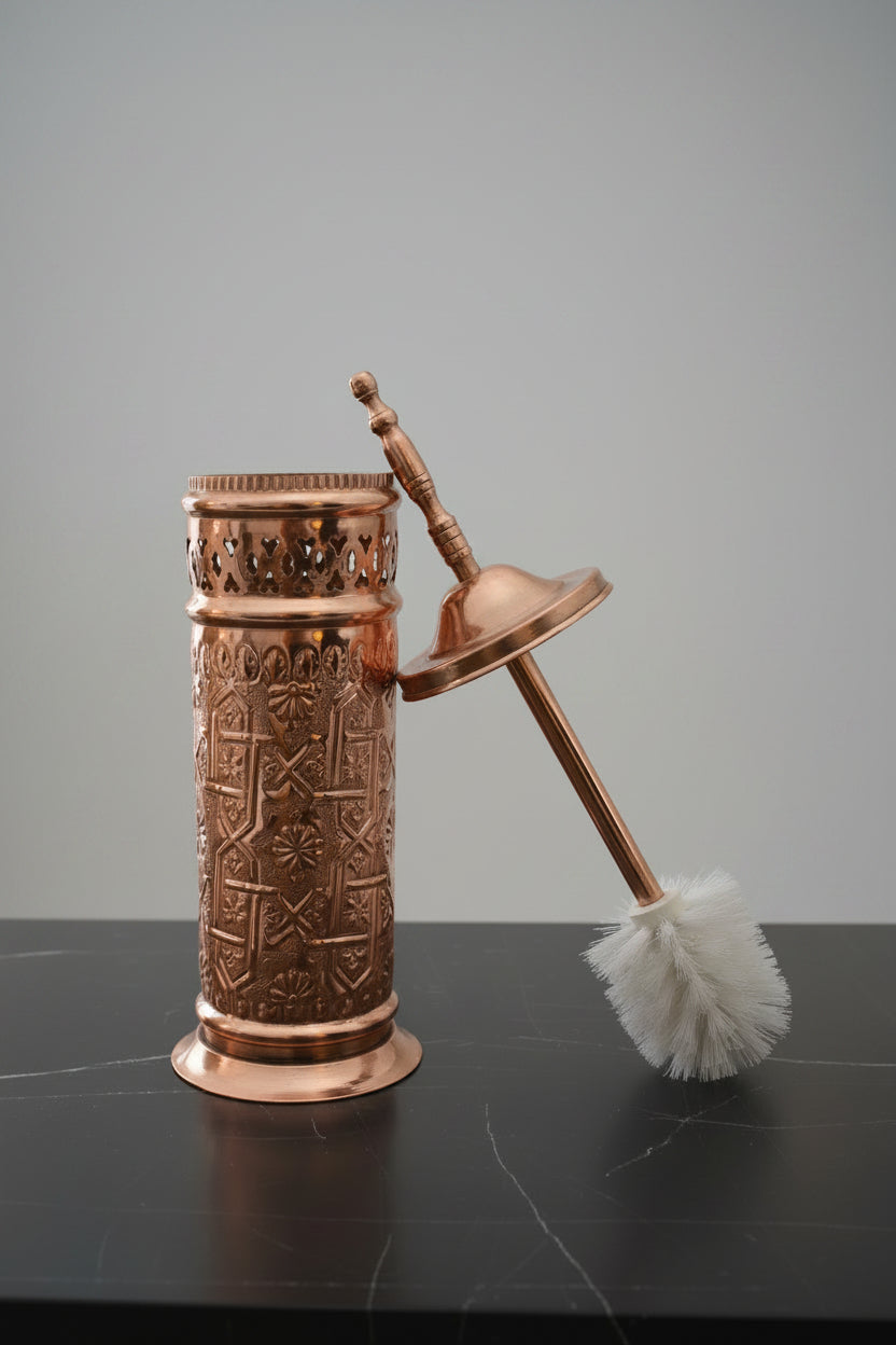 Handmade Copper Toilet Brush Holder