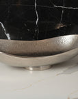 Silver sink on a light background