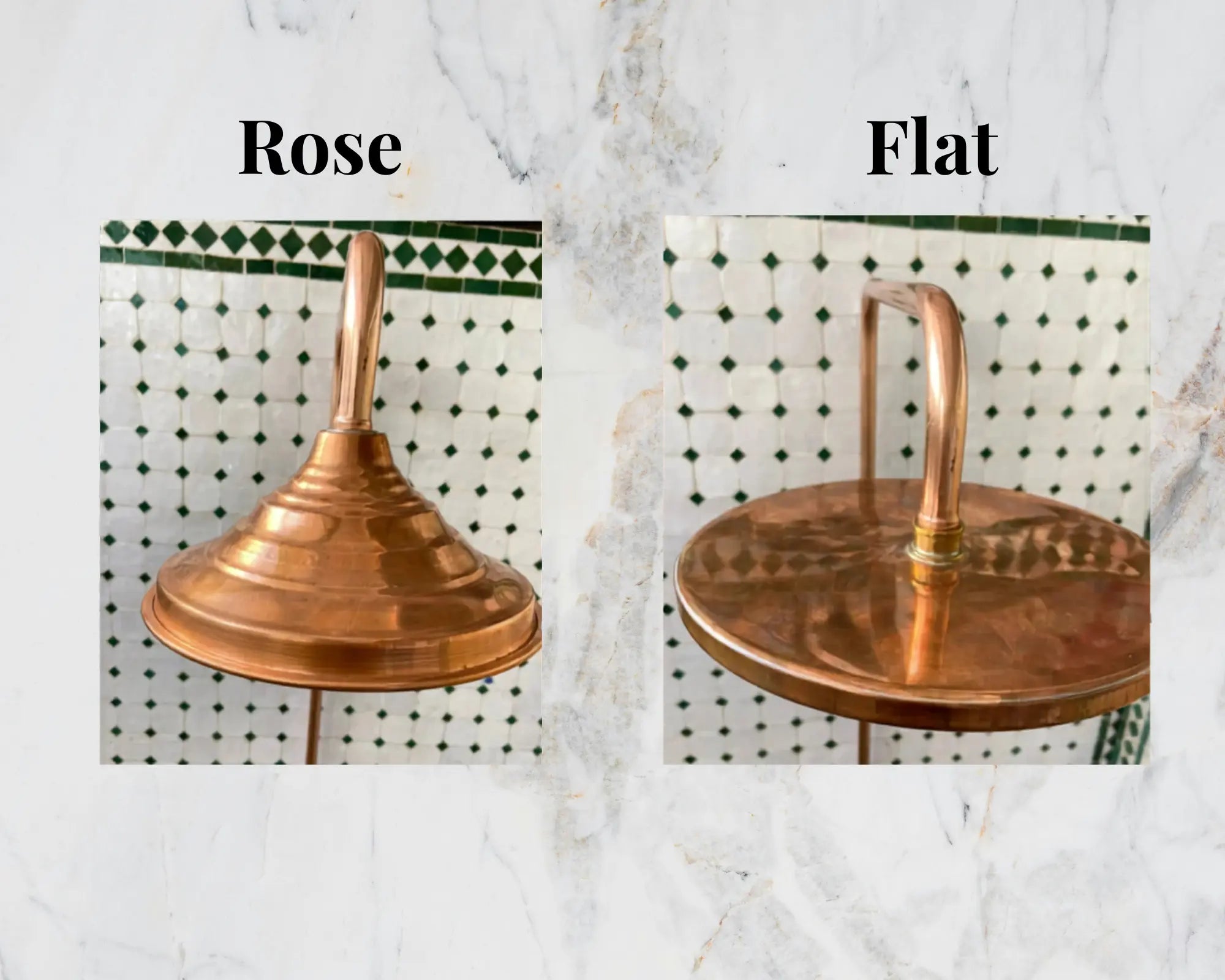 Unlacquered Solid Copper Outdoor Shower with Copper Showerhead