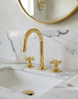Unlacquered Brass Bathroom Faucet