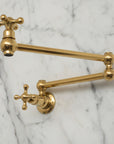 Unlacquered Brass Pot Filler — Wall Mount | BRASSANOD