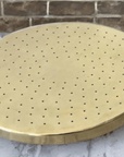 Round brass shower head