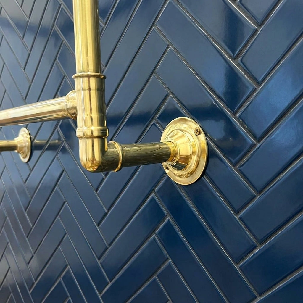 Unlacquered Brass Towel Rack 