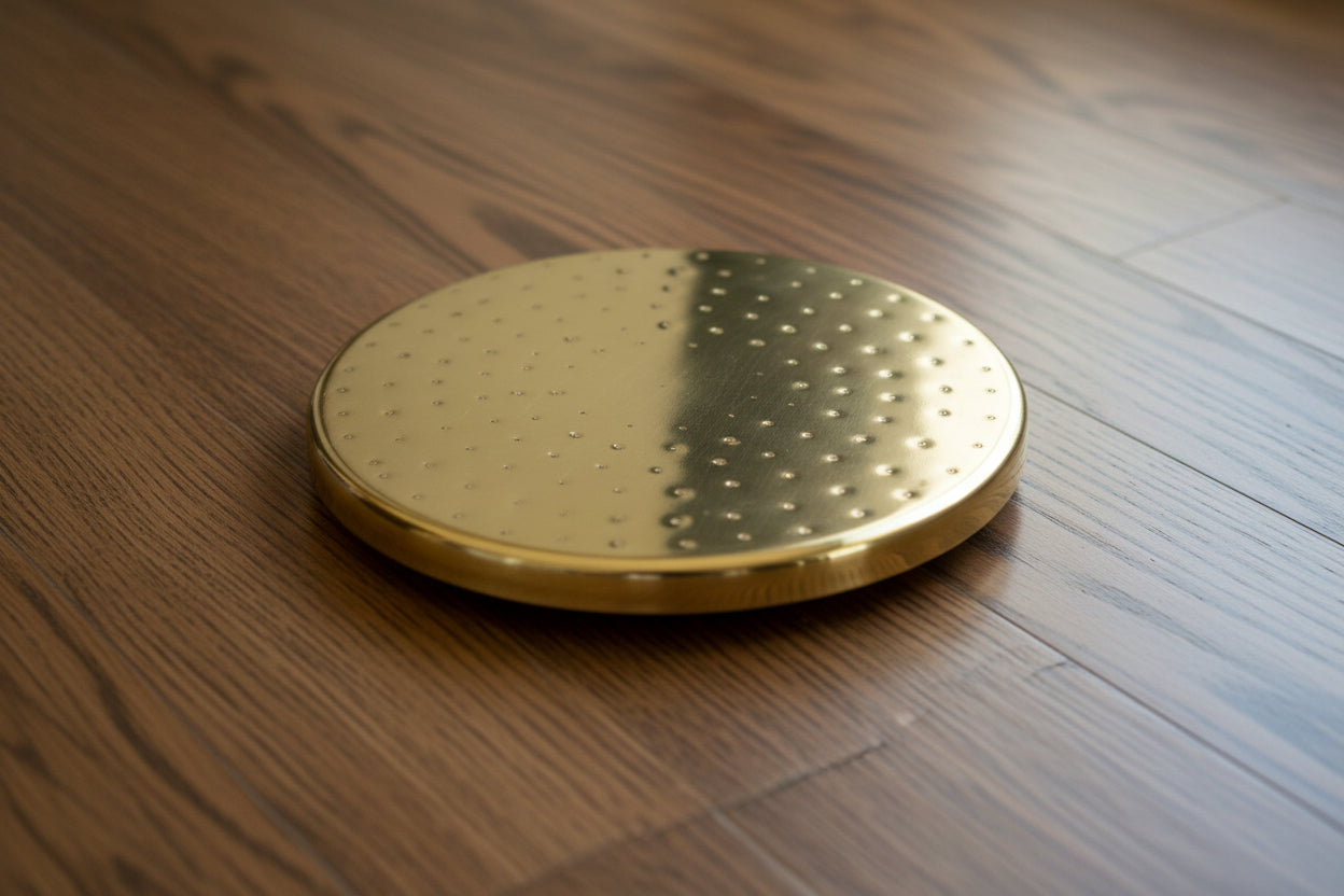 Unlacquered Solid Copper Rainfall Showerhead