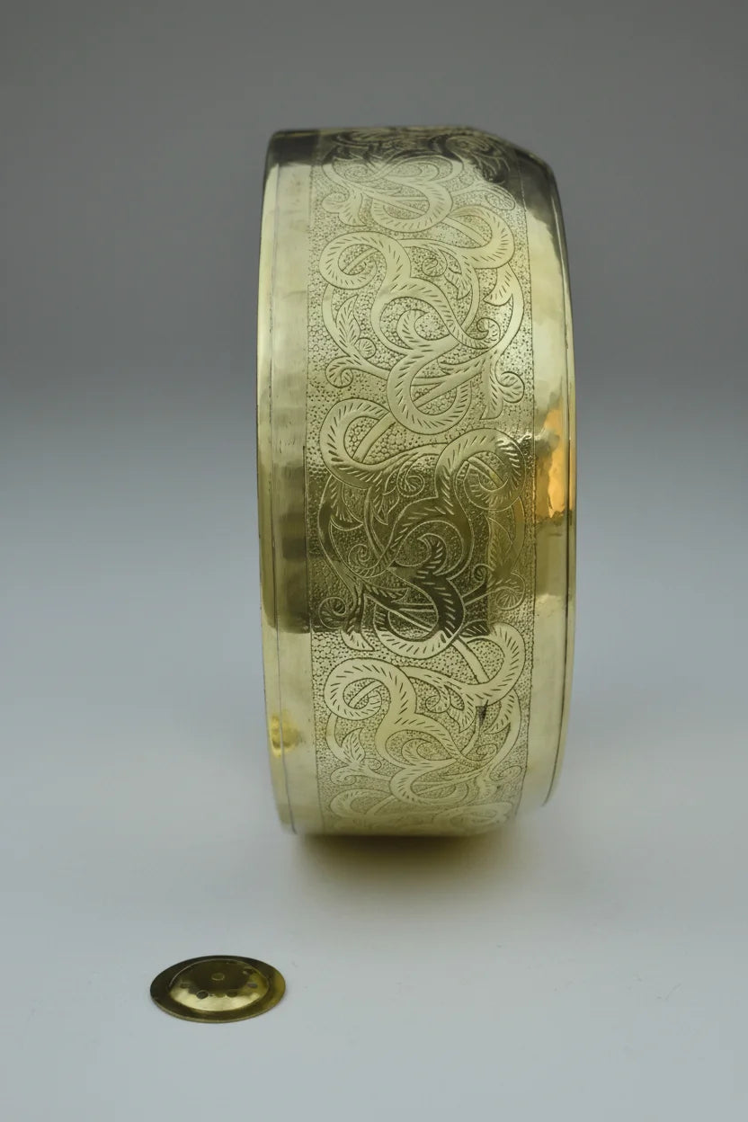 Unlacquered brass bathroom Sink 