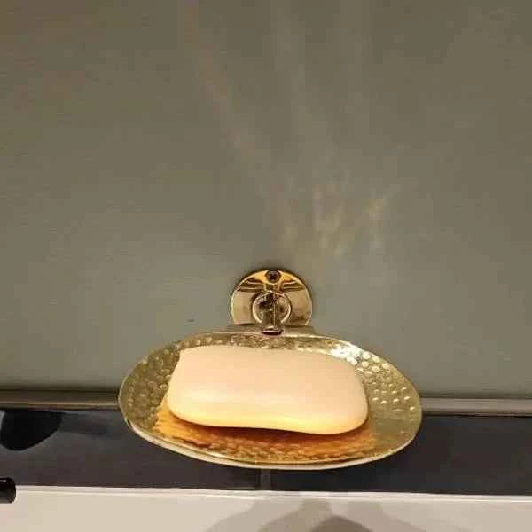 Unlacquered Brass Soap Dish | Hammered finish