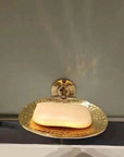 Unlacquered Brass Soap Dish | Hammered finish