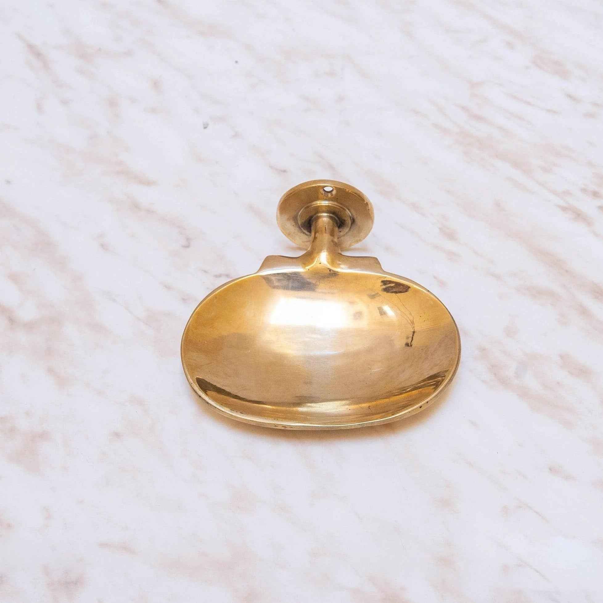 Unlacquered Brass Soap Dish | Wall Mounted | Smooth Finish