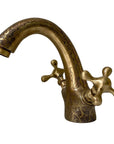 Handcrafted Oil - Rubbed Bathroom Bronze Faucet - BRASSANOD