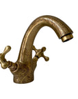 Handcrafted Oil - Rubbed Bathroom Bronze Faucet - BRASSANOD