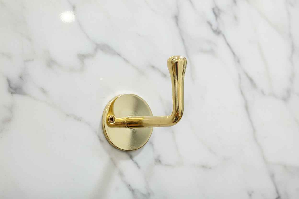 Unlacquered Brass Wall Hooks — Handcrafted, Living Patina