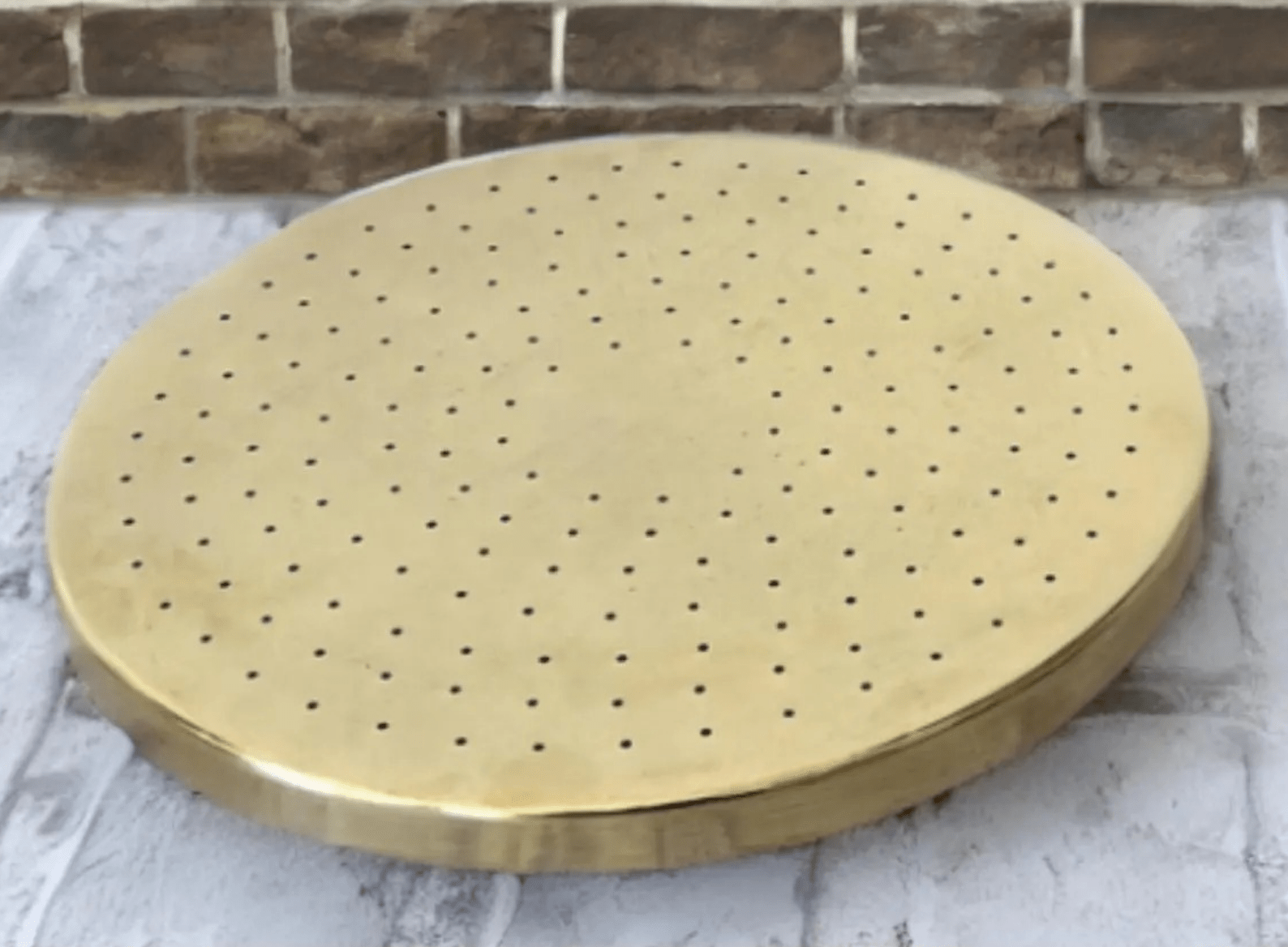 Unlacquered Brass Exposed Shower System | Indoor & Outdoor - BRASSANOD