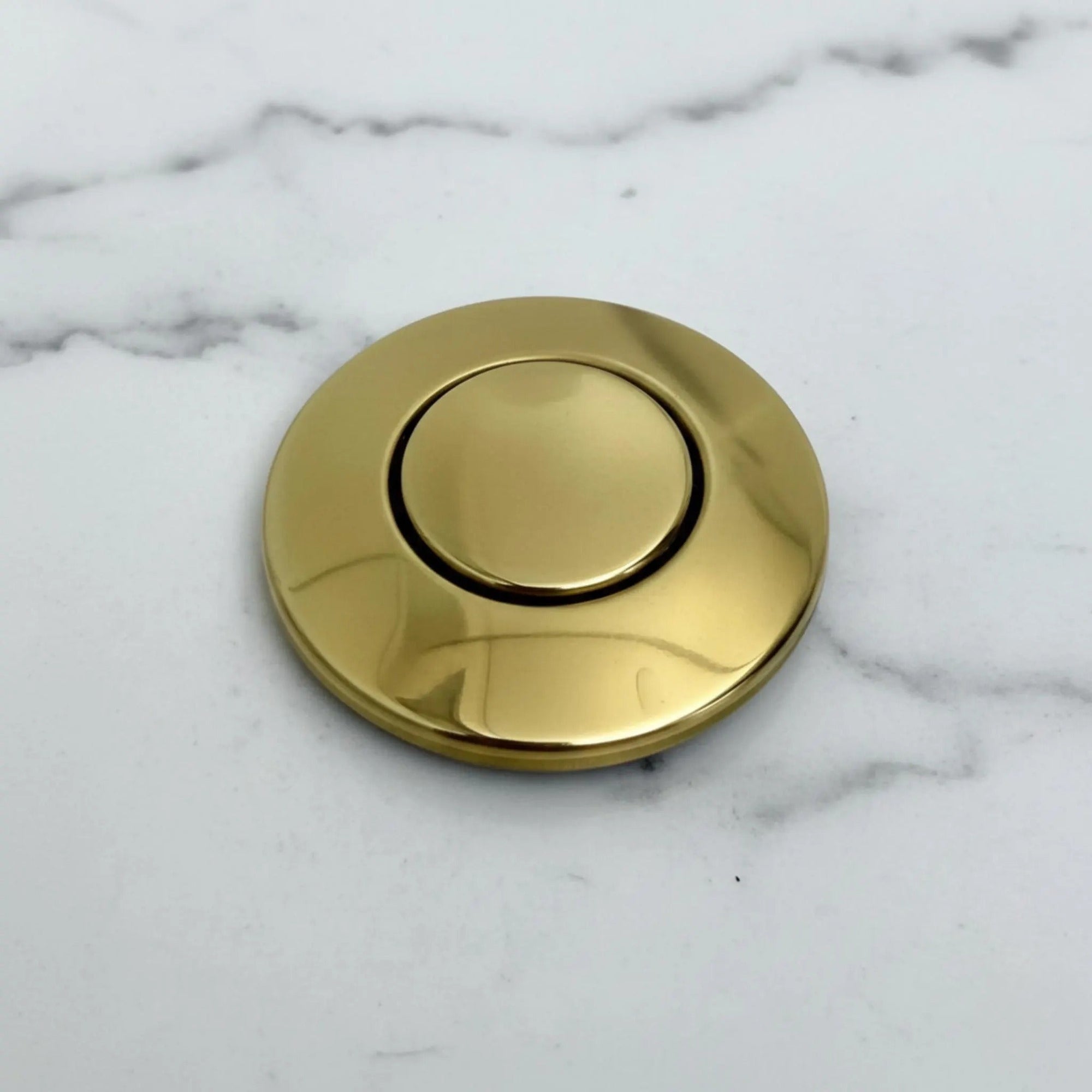 Unlacquered Brass Garbage Disposal Air Switch Kit - BRASSANOD